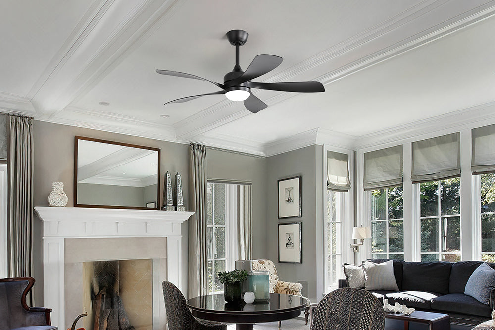 Contemporary Black Ceiling Fan | Sofucor – Sofucor Ceiling Fan