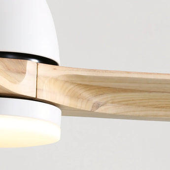 White With Burly Wood Blades