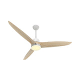 White With Burly Wood Blades