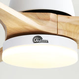 White With Burly Wood Blades