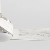 Brushed Nickel With Grey Blades