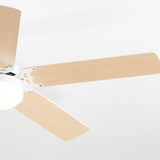 White With Wood Blades