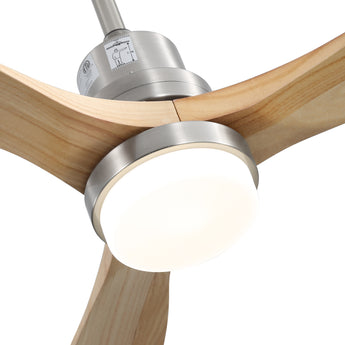 Brushed Nickel With Burly Blades