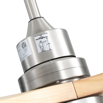 Brushed Nickel With Burly Blades
