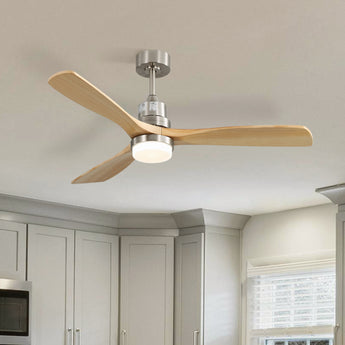 Brushed Nickel With Burly Blades