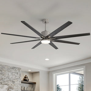 Industrial Large Ceiling Fan Light 76 inch