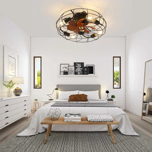 Farmhouse Caged Fan Light 20 inch