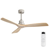 Brushed Nickel With Burly Blades