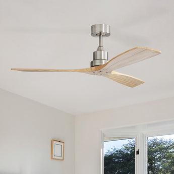 Brushed Nickel With Burly Blades