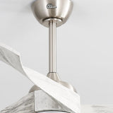Brushed Nickel With Grey Blades