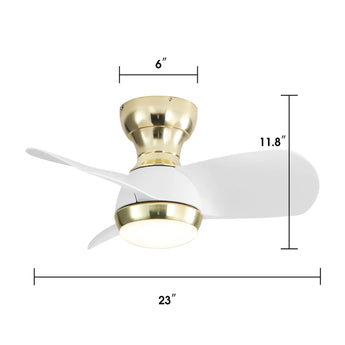 Gold With White Blades