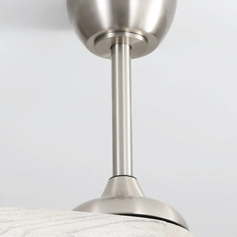 Brushed Nickel With Gray Blades