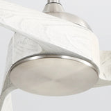 Brushed Nickel With Gray Blades