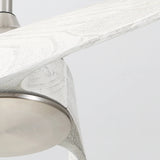 Brushed Nickel With Gray Blades