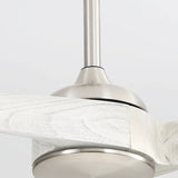 Brushed Nickel With Gray Blades