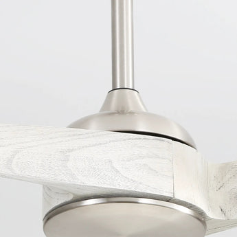 Brushed Nickel With Gray Blades
