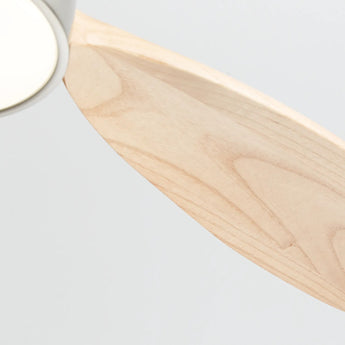 Brushed Nickel With Maple Blades