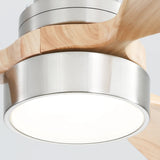 Brushed Nickel With Maple Blades