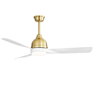 Classical Brushed Nickel Smart Fan with Light 54 inch