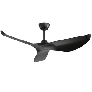 DICI MALL 38" Elegant Minimalist Curved ABS Blade Ceiling Fan