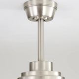 Brushed Nickel With Black Blades