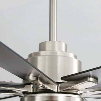 Brushed Nickel With Black Blades