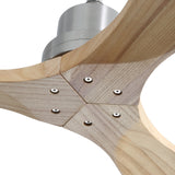Brushed Nickel With Maple Blades