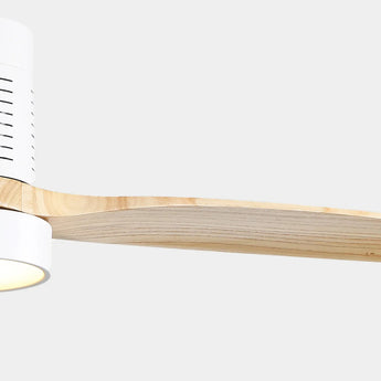 White With Burly Wood Blades