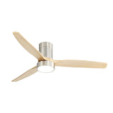 Brushed Nickel With Maple Blades