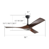 Black With Walnut Blades